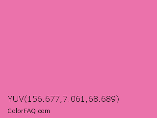 YUV 156.677,7.061,68.689 Color Image