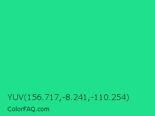 YUV 156.717,-8.241,-110.254 Color Image