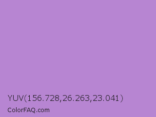 YUV 156.728,26.263,23.041 Color Image