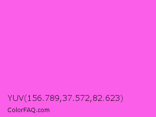 YUV 156.789,37.572,82.623 Color Image