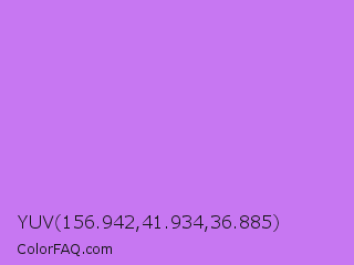 YUV 156.942,41.934,36.885 Color Image