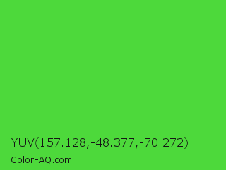 YUV 157.128,-48.377,-70.272 Color Image