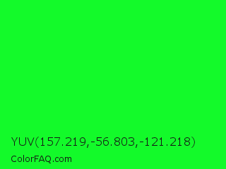 YUV 157.219,-56.803,-121.218 Color Image