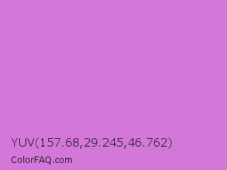 YUV 157.68,29.245,46.762 Color Image