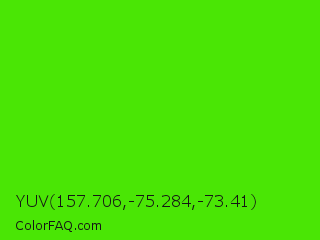 YUV 157.706,-75.284,-73.41 Color Image