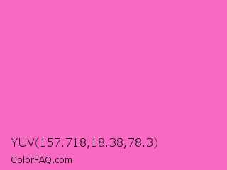 YUV 157.718,18.38,78.3 Color Image