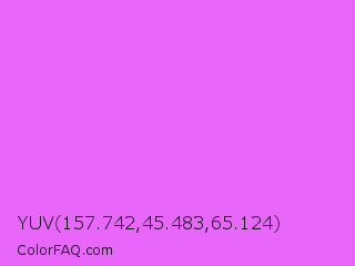 YUV 157.742,45.483,65.124 Color Image
