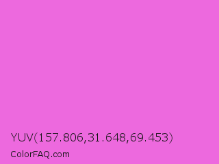 YUV 157.806,31.648,69.453 Color Image