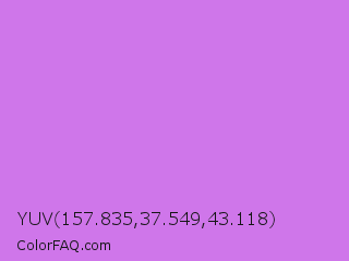 YUV 157.835,37.549,43.118 Color Image