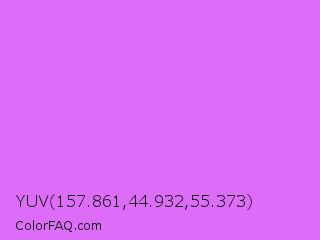 YUV 157.861,44.932,55.373 Color Image