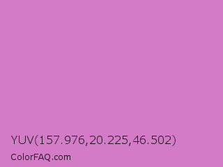 YUV 157.976,20.225,46.502 Color Image