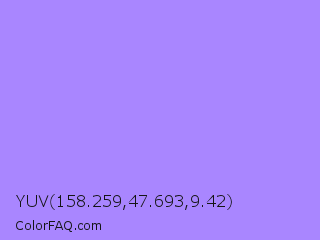 YUV 158.259,47.693,9.42 Color Image