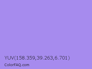YUV 158.359,39.263,6.701 Color Image