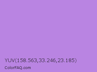 YUV 158.563,33.246,23.185 Color Image