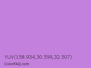 YUV 158.934,30.599,32.507 Color Image