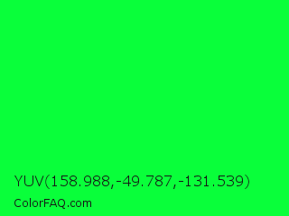 YUV 158.988,-49.787,-131.539 Color Image