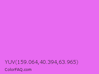 YUV 159.064,40.394,63.965 Color Image