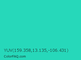 YUV 159.358,13.135,-106.431 Color Image