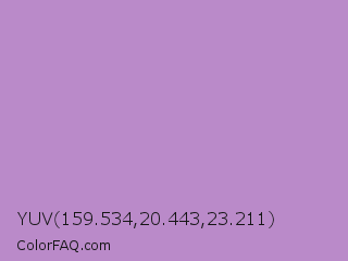 YUV 159.534,20.443,23.211 Color Image