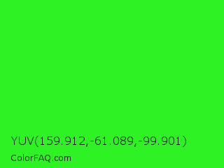 YUV 159.912,-61.089,-99.901 Color Image