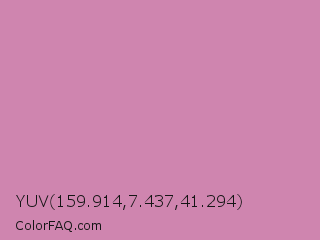 YUV 159.914,7.437,41.294 Color Image