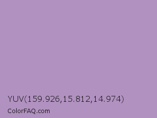 YUV 159.926,15.812,14.974 Color Image
