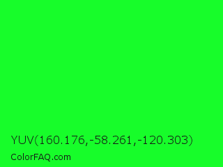 YUV 160.176,-58.261,-120.303 Color Image