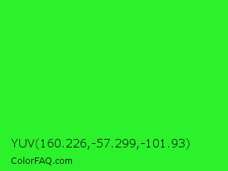 YUV 160.226,-57.299,-101.93 Color Image