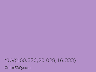 YUV 160.376,20.028,16.333 Color Image