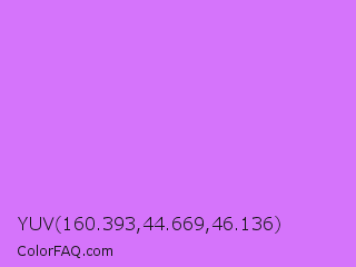 YUV 160.393,44.669,46.136 Color Image