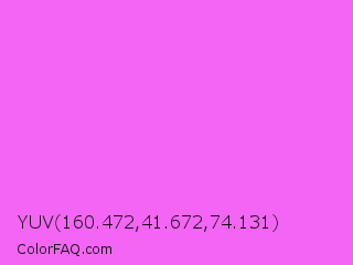 YUV 160.472,41.672,74.131 Color Image