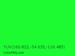 YUV 160.822,-54.635,-116.485 Color Image