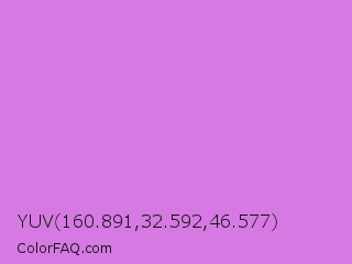 YUV 160.891,32.592,46.577 Color Image