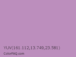 YUV 161.112,13.749,23.581 Color Image
