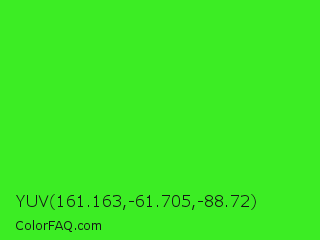 YUV 161.163,-61.705,-88.72 Color Image