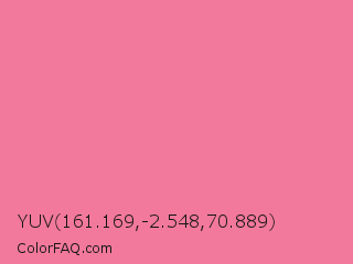 YUV 161.169,-2.548,70.889 Color Image