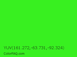 YUV 161.272,-63.731,-92.324 Color Image
