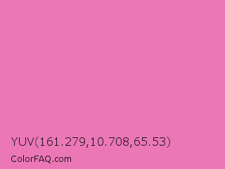 YUV 161.279,10.708,65.53 Color Image