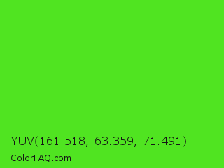 YUV 161.518,-63.359,-71.491 Color Image