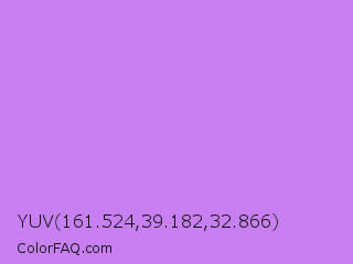 YUV 161.524,39.182,32.866 Color Image