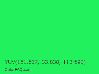 YUV 161.637,-33.838,-113.692 Color Image