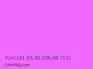 YUV 161.65,45.036,68.713 Color Image