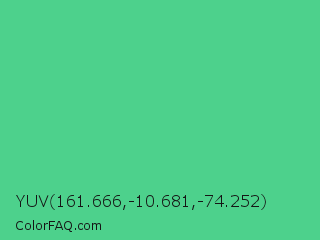 YUV 161.666,-10.681,-74.252 Color Image