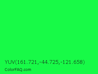 YUV 161.721,-44.725,-121.658 Color Image
