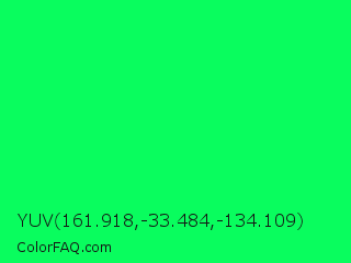 YUV 161.918,-33.484,-134.109 Color Image