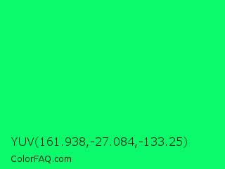 YUV 161.938,-27.084,-133.25 Color Image