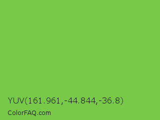 YUV 161.961,-44.844,-36.8 Color Image