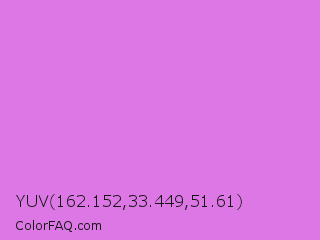 YUV 162.152,33.449,51.61 Color Image