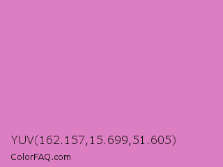 YUV 162.157,15.699,51.605 Color Image