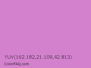 YUV 162.182,21.109,42.813 Color Image